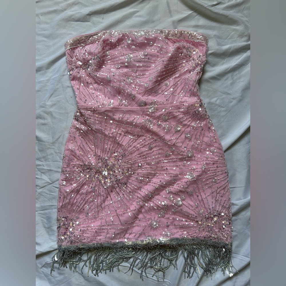 Finesse Pink Sequin Dress